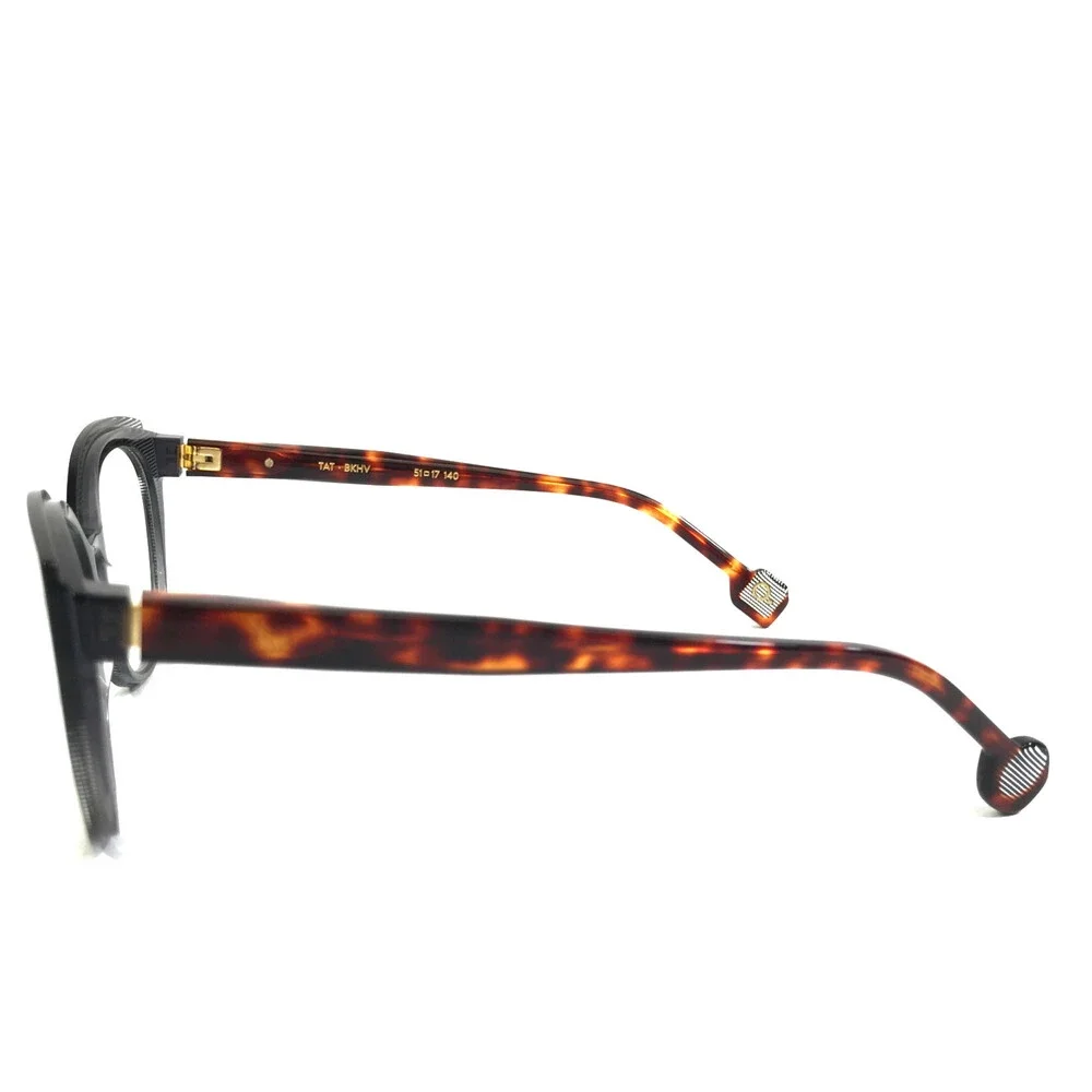 Etnia Barcelona Eyeglasses Frames TAT BKHV Black Havana Brown Cat Eye 51-17-140